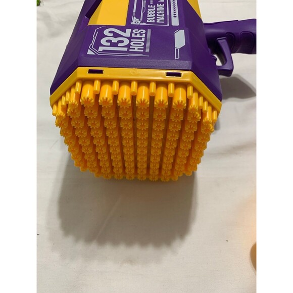 Electric Bubble Machine 132 bubbles purp/yello - Picture 3 of 7